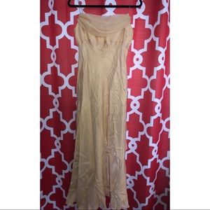 Long gold evening/prom dress